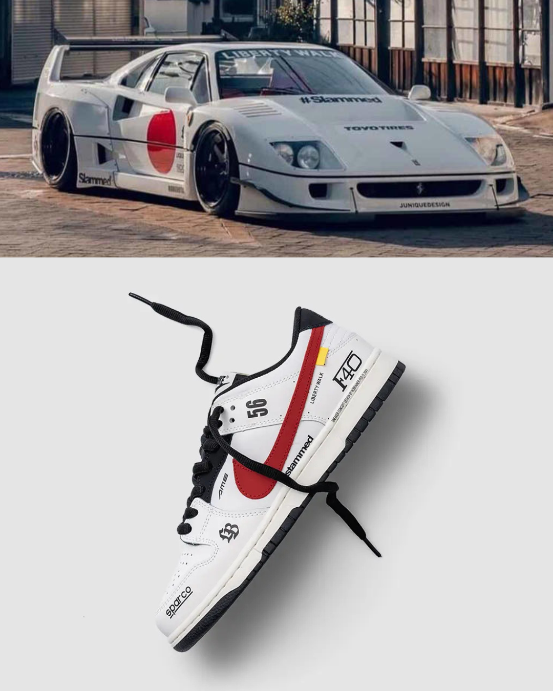 Nike Dunk "Liberty Walk Ferrari F40"